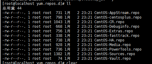 CentOS镜像源文件列表